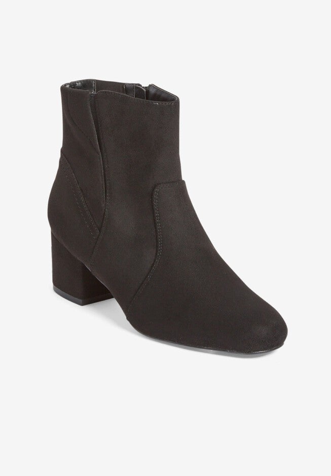 Ankel Robi Chic Robin Bootie for Women - Ankle Height, Grey | Woman Within