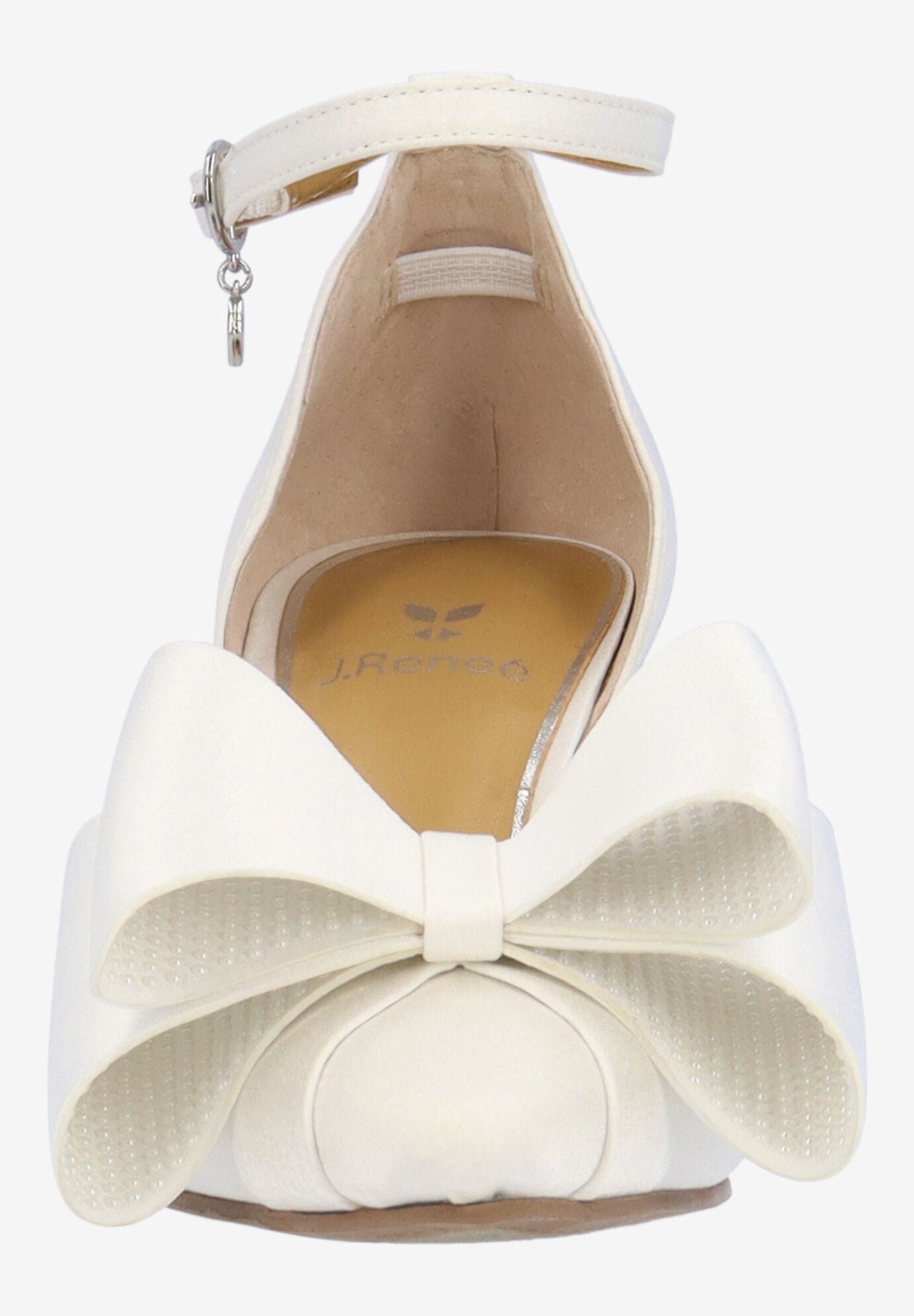 Pammie Ankle Strap Pump, WHITE, alternate image number 2