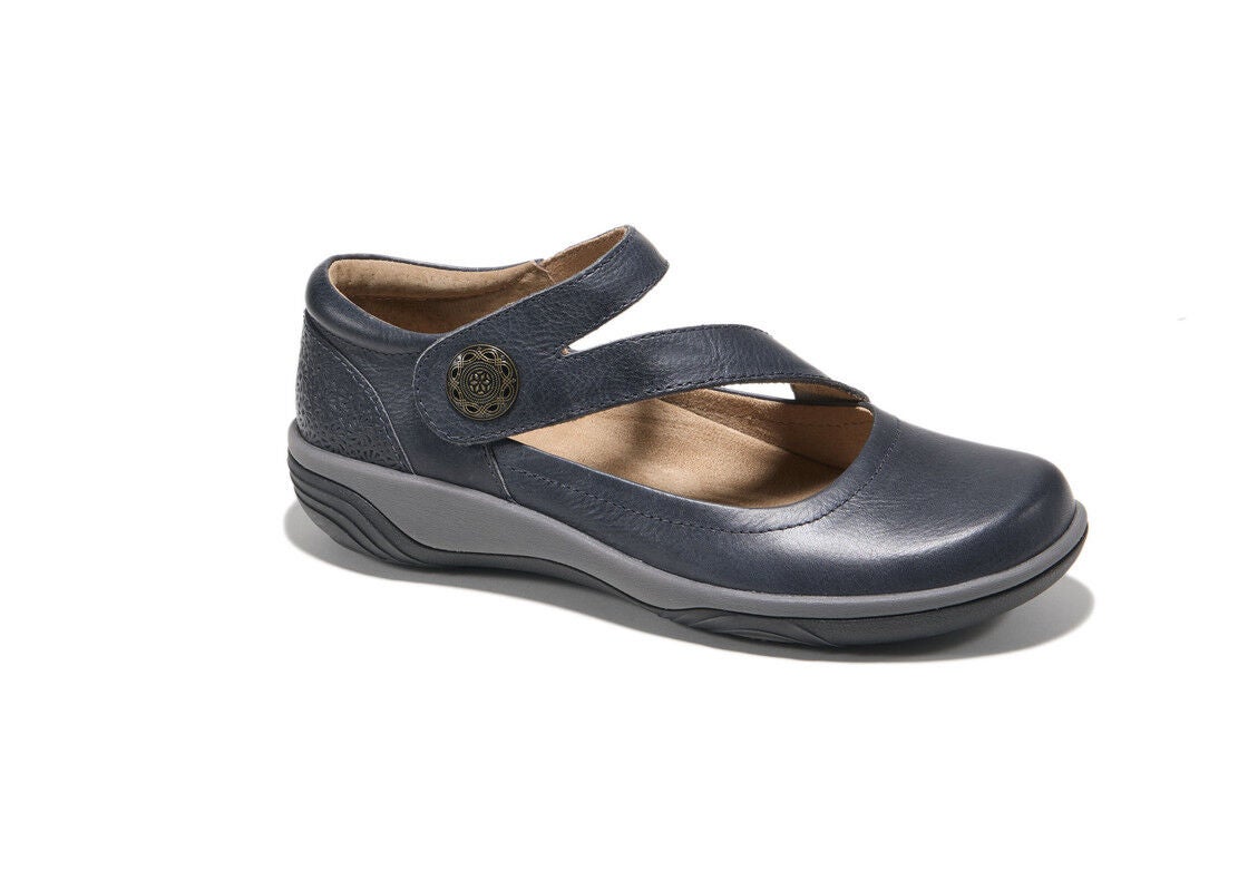 Ava Slip-On Flat, NAVY, alternate image number 2