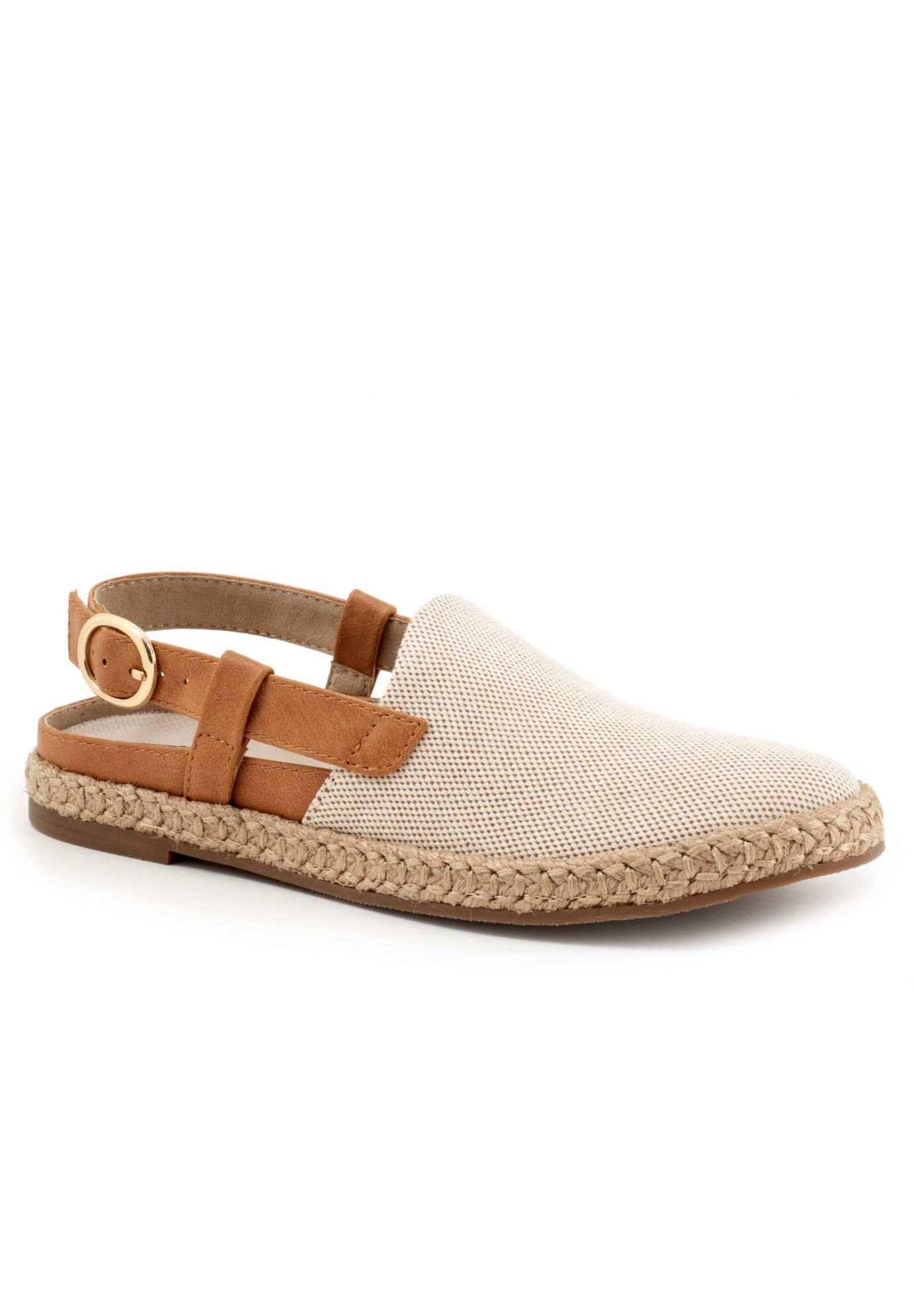 Paisley Sling Back Flats, NATURAL TEXTILE, hi-res image number 0