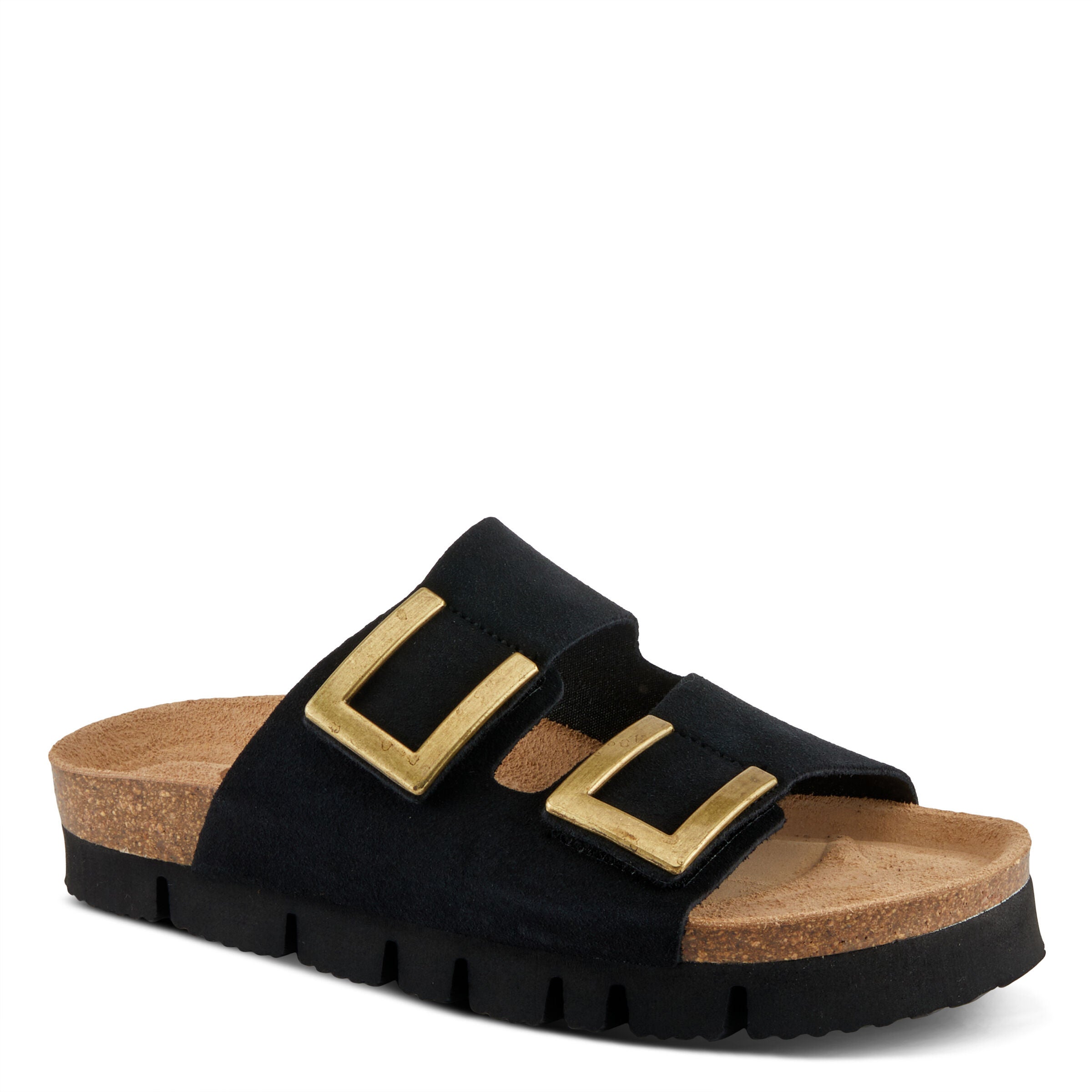 Nesconset Sandal, BLACK SUEDE, hi-res image number 0