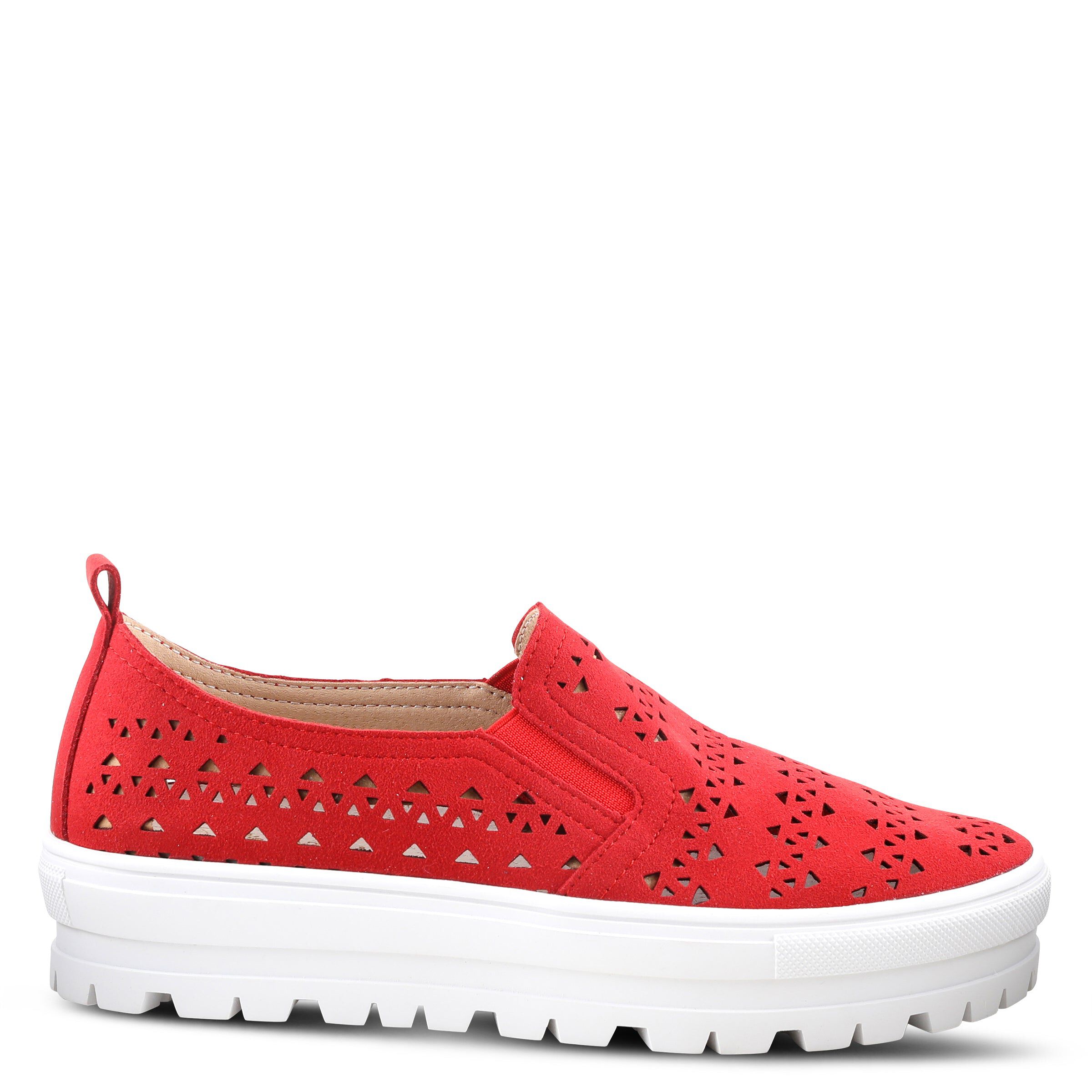 Angelita Slip-On Shoe, RED, alternate image number 4
