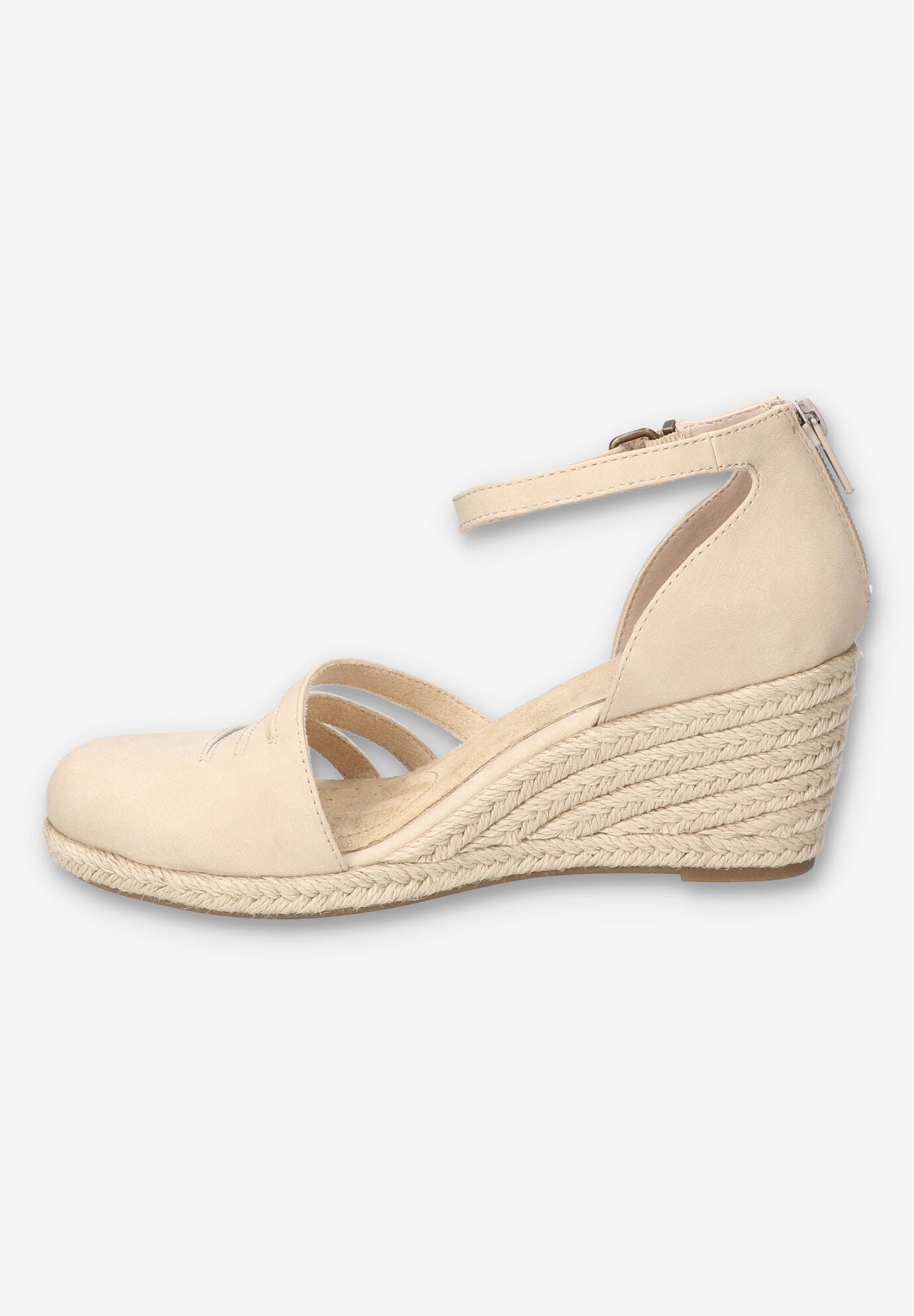 Daytona Espadrille Wedge, BONE, alternate image number 4