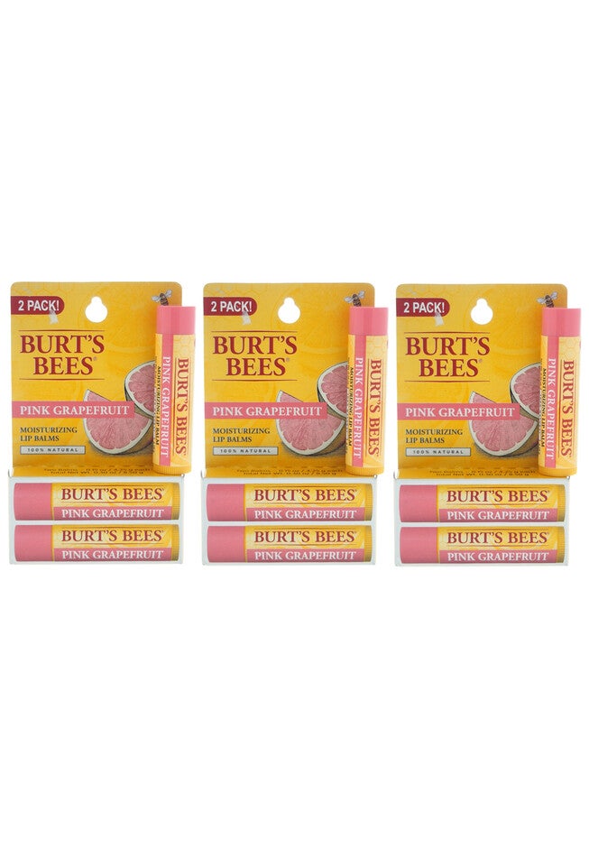 Pink Grapefruit Moisturizing Lip Balm Twin Pack - Pack Of 3 -2 X 0.15 Oz Lip Balm, O, hi-res image number null