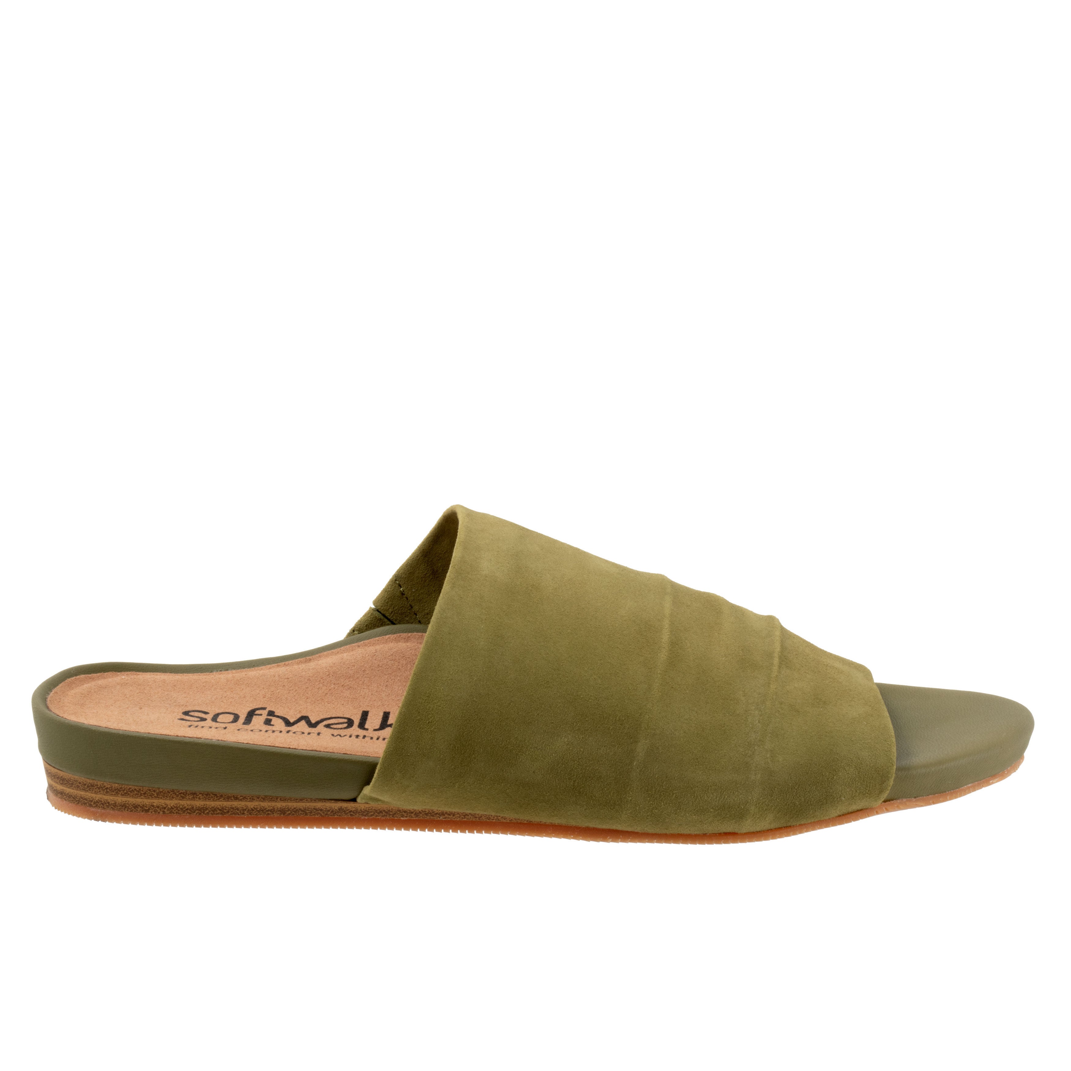 Camano Sandal, OLIVE SUEDE, alternate image number 4