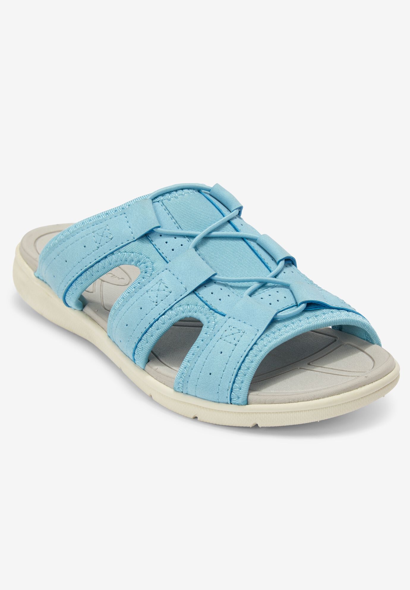woman within wide sandals