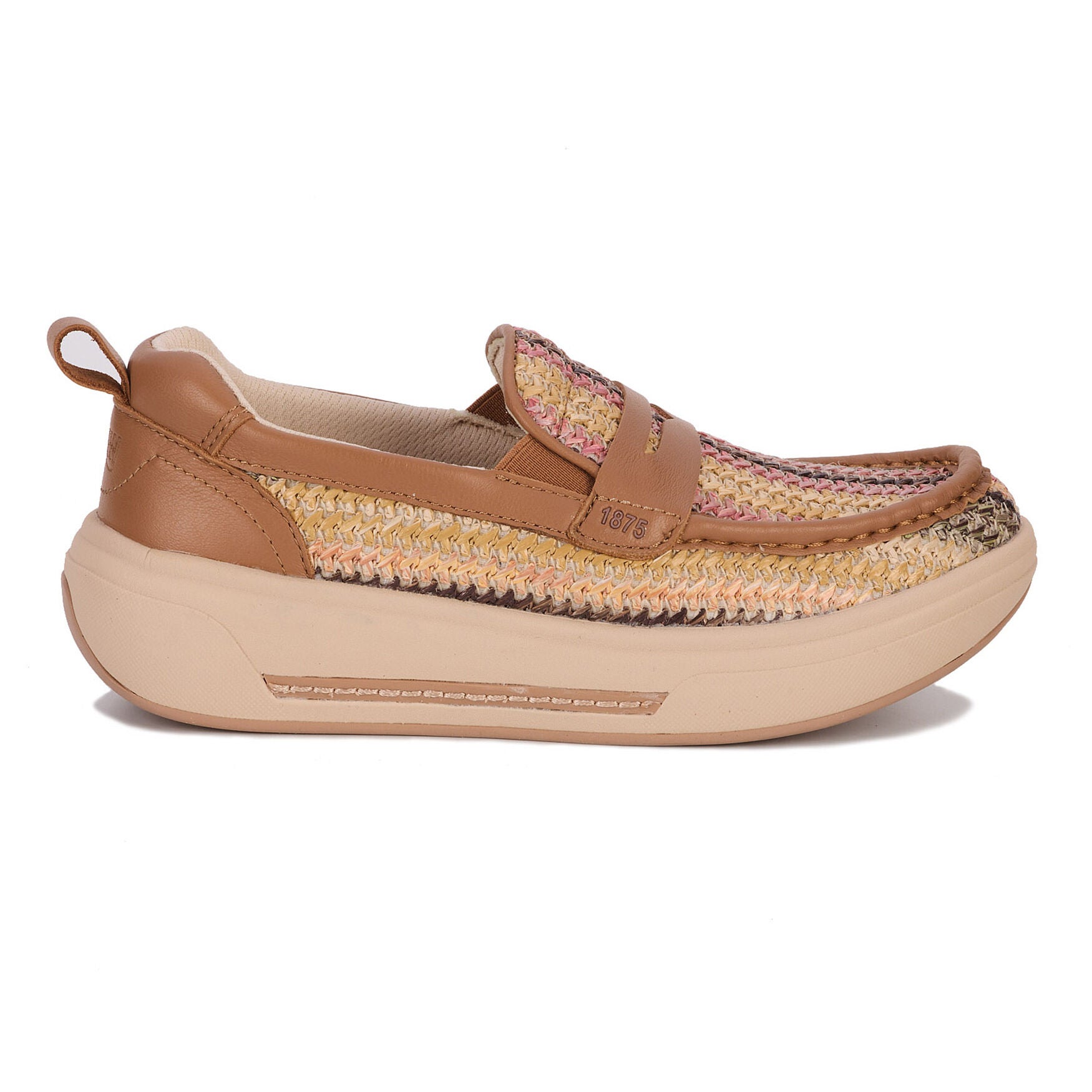 Java Comfort Slip-On, TAN AND PINK, alternate image number 2