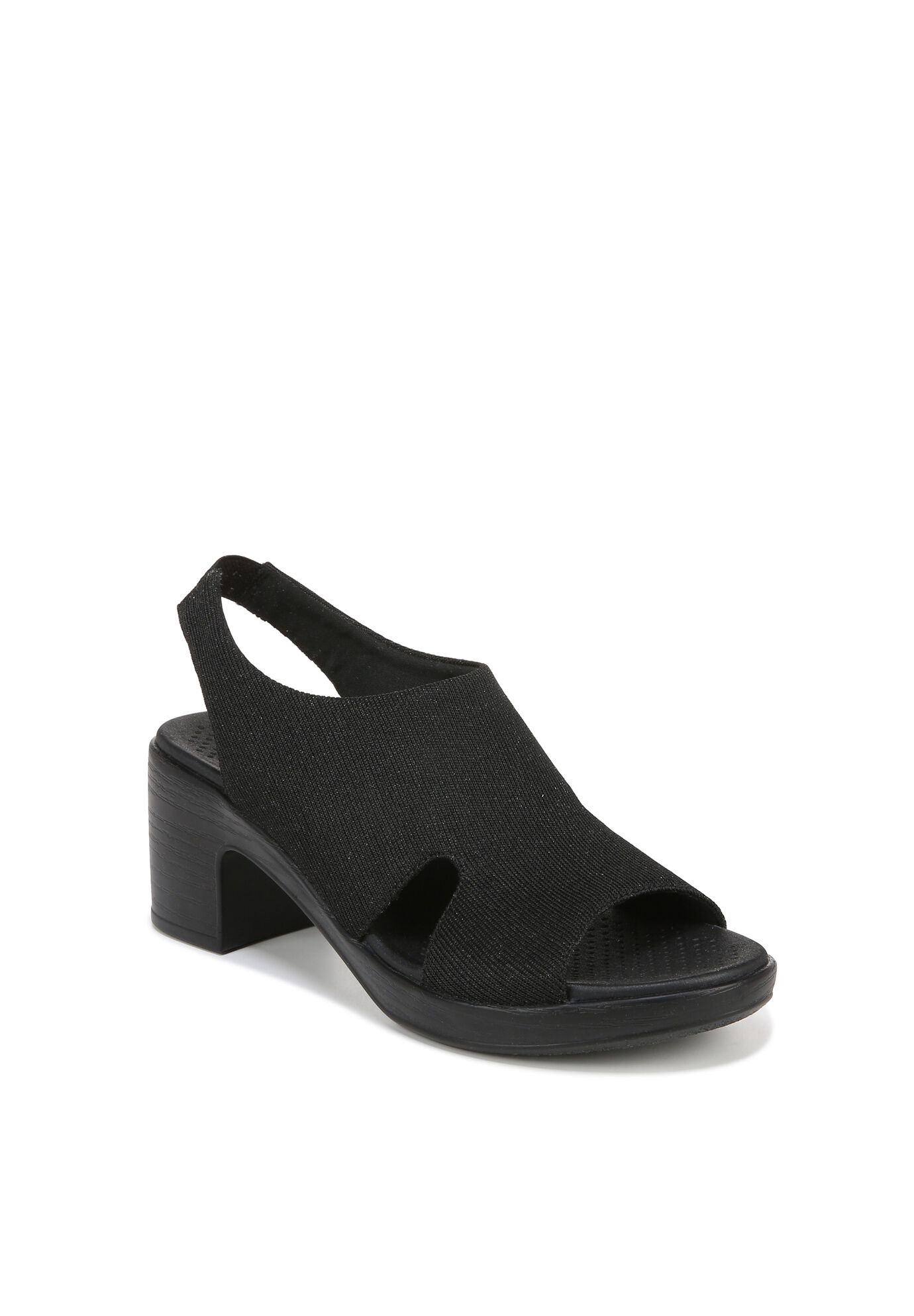 Eden Heeled Sandal, BLACK FABRIC, hi-res image number 0