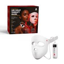 LED Therapy Mask with Controller, WHITE, hi-res image number 0