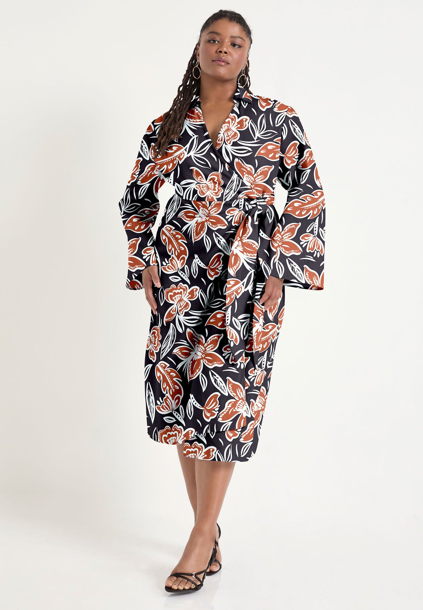 Midi Wrap Dress