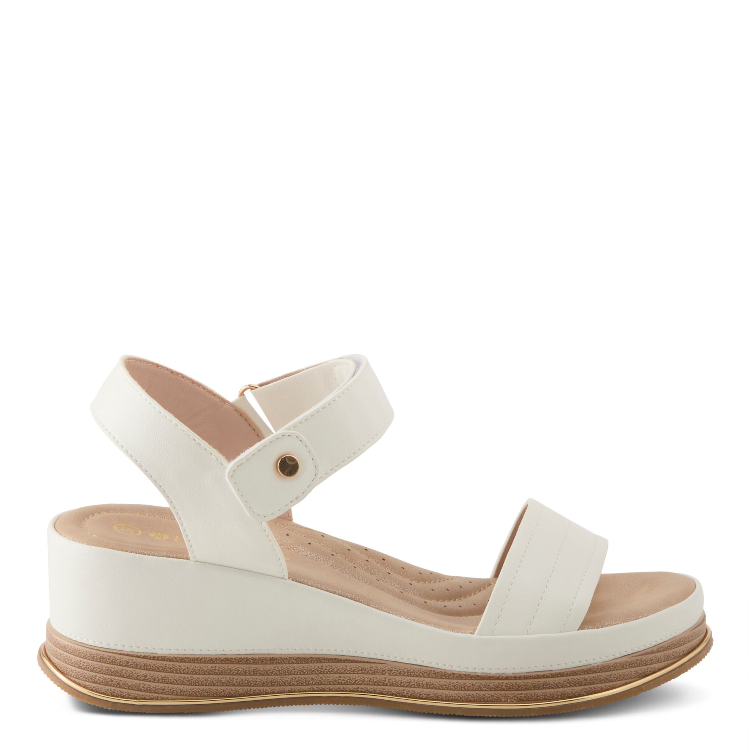 Sahil Wedge Sandal, WHITE, alternate image number 4