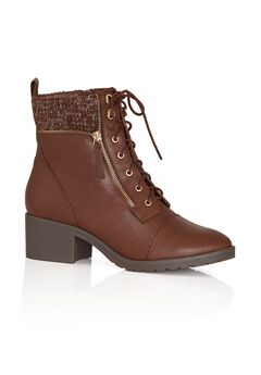 Rita Wide Width Brown Ankle Boot