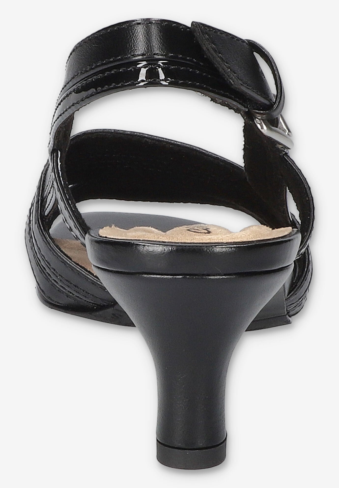 Meghan Slingback Heeled Sandal, BLACK, alternate image number 3