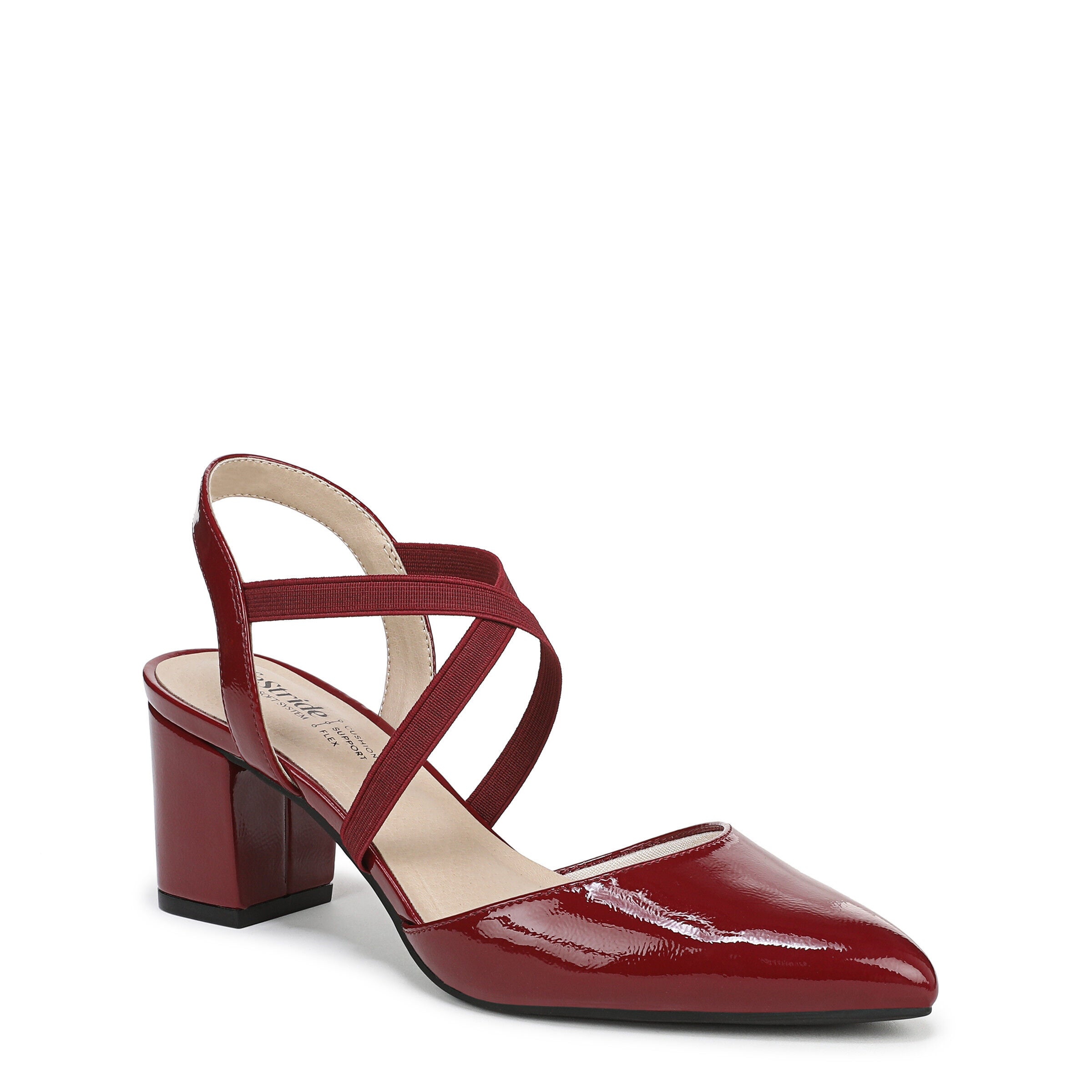 April Heel, DARK CHERRY LEATHER, hi-res image number 0