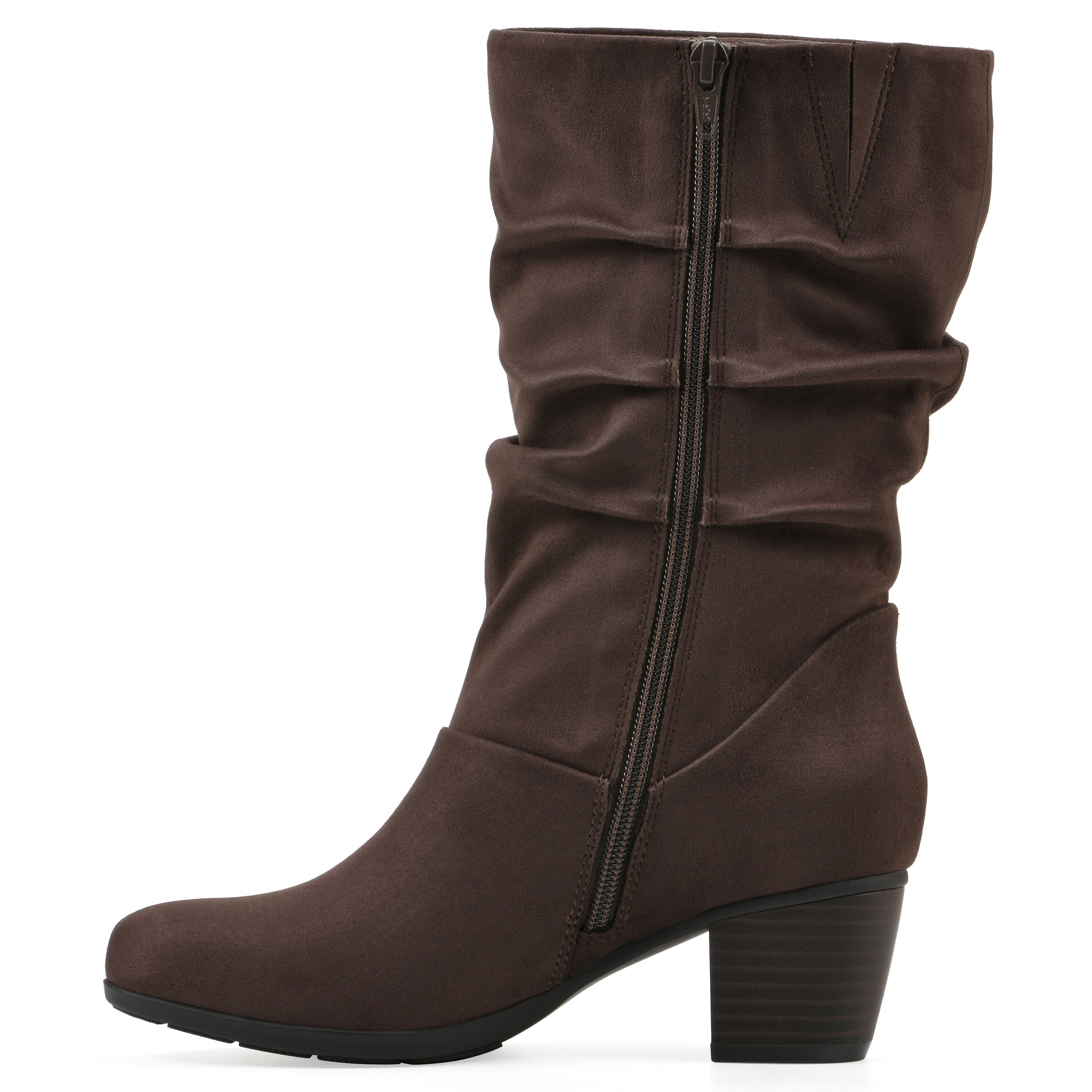 Angelie Mid Shaft Boot, DARK BROWN, alternate image number 3