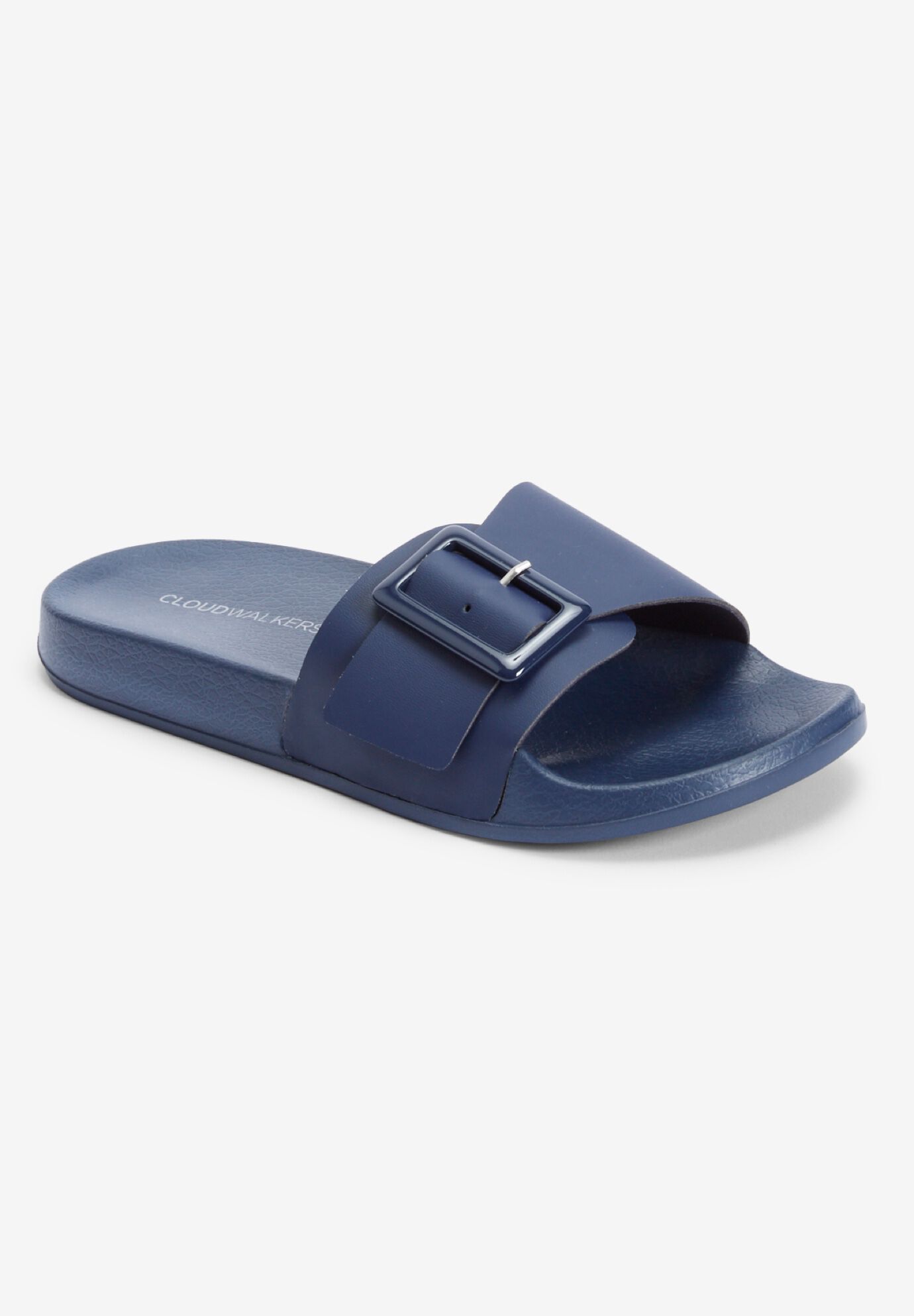 The EVA Slip On Slide Sandal, NAVY, hi-res image number 0
