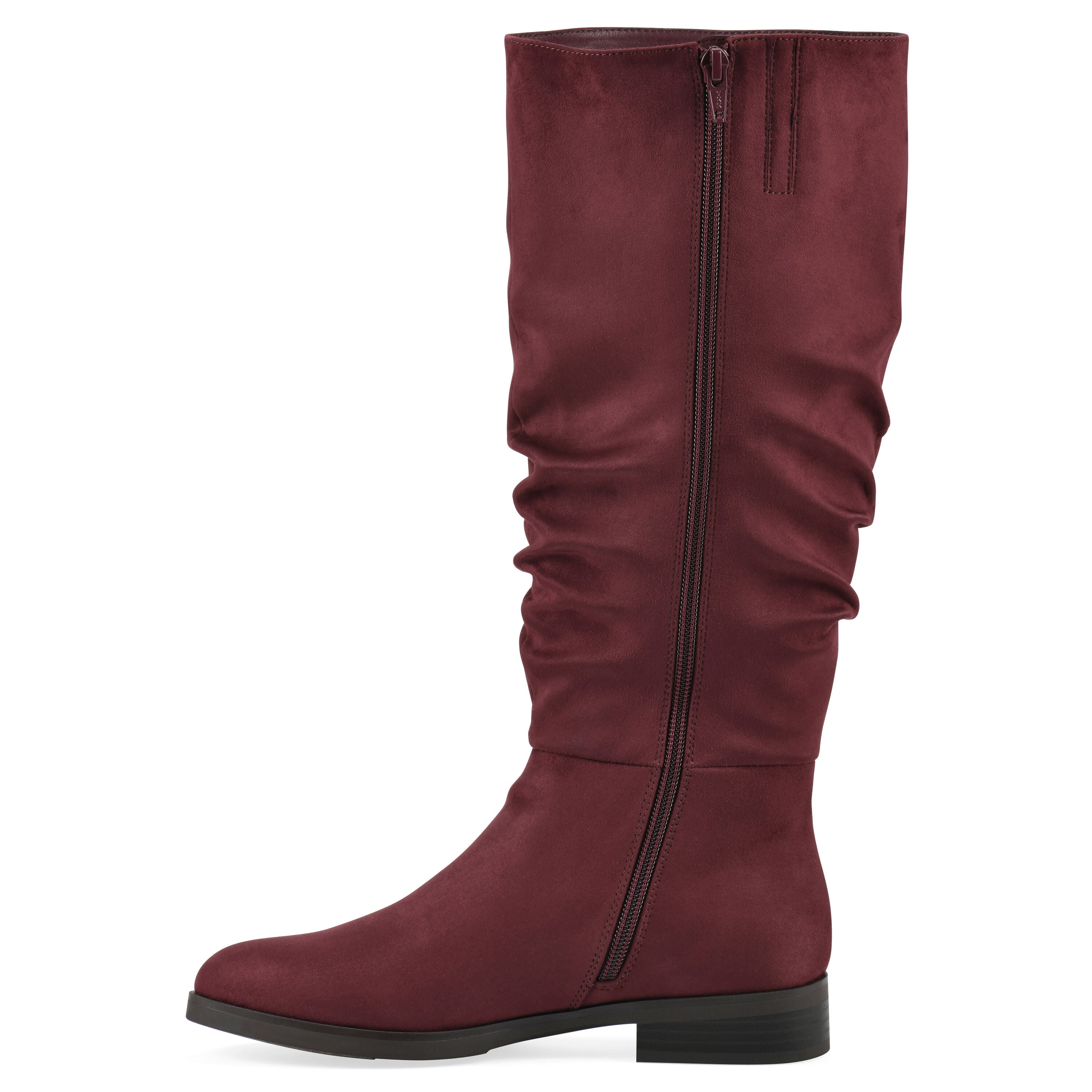 Barnes Tall Shaft Boot, BURGUNDY FABRIC, alternate image number 3