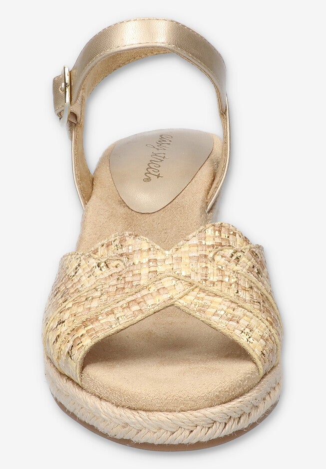 Miramar Espadrille Wedge Sandal, METALLIC WOVEN, on-hover image number null