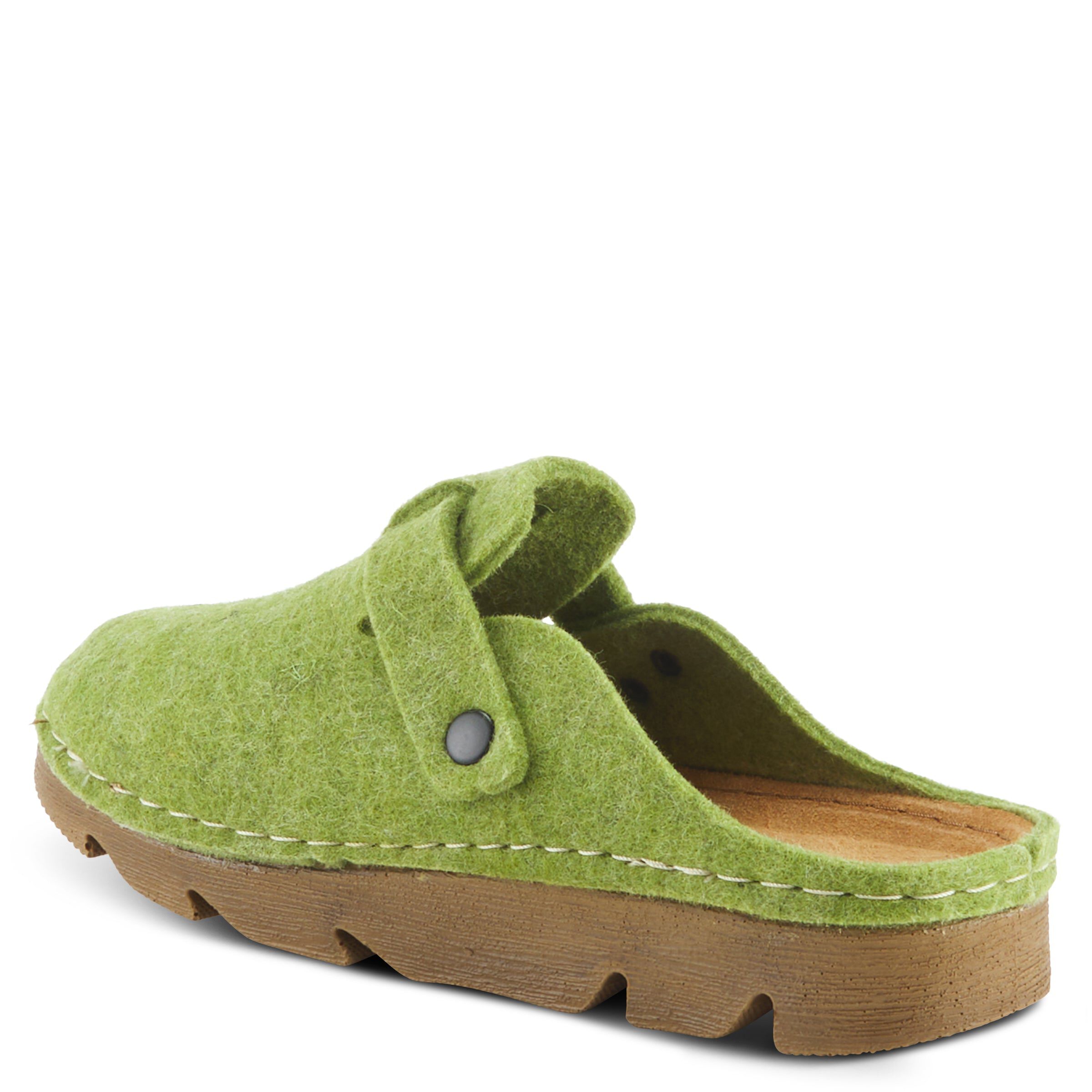 Clogger Slippers, GREEN, alternate image number 6