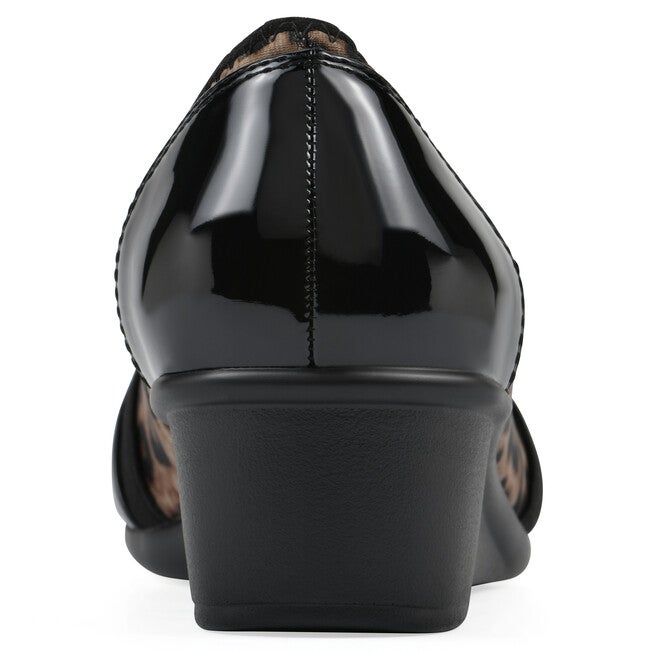 Bowie Wedge Pump, TAN LEOPARD PRINT, on-hover image number 1