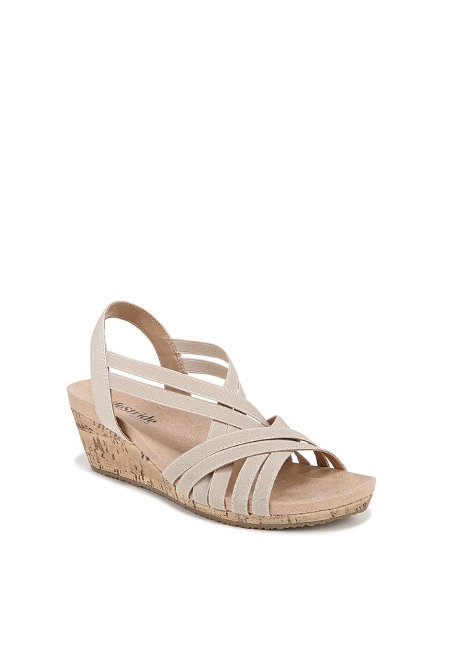 Mallory Sandal, ALMOND MILK FABRIC, hi-res image number 0