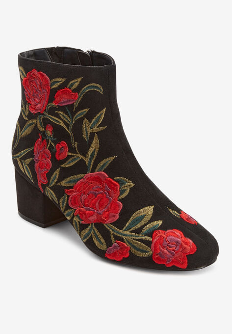 The Sidney Bootie, BLACK EMBROIDERY, hi-res image number null