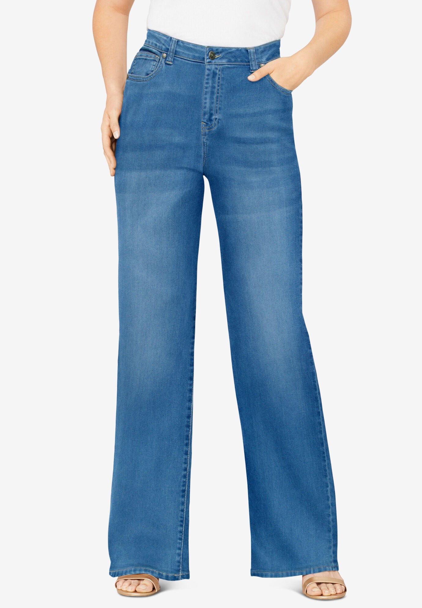 wide leg jeans size 24