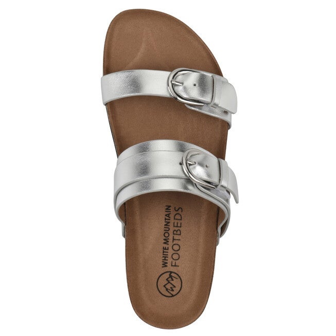 Hardball Footbeds Sandal, SILVER LEATHER, alternate image number null