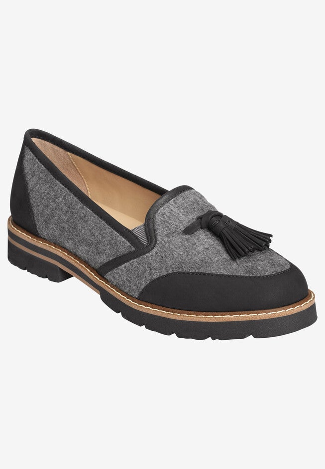 Pen Name Flat by Aerosoles®, GREY WOOL, hi-res image number null