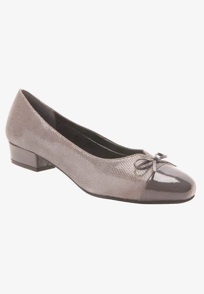 Tawnie Kitten Heel Pump, GREY PRINT, hi-res image number 0