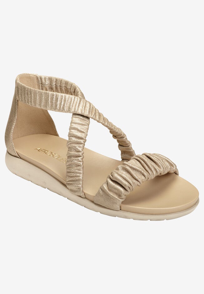 Craftsmanship Sandal by Aerosoles®, GOLD SUEDE, hi-res image number null