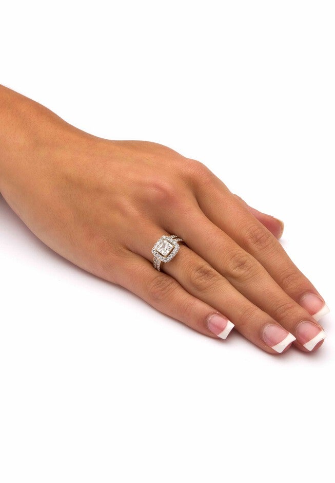 18K Gold & Sterling Silver Cubic Zirconia Set, , alternate image number 2