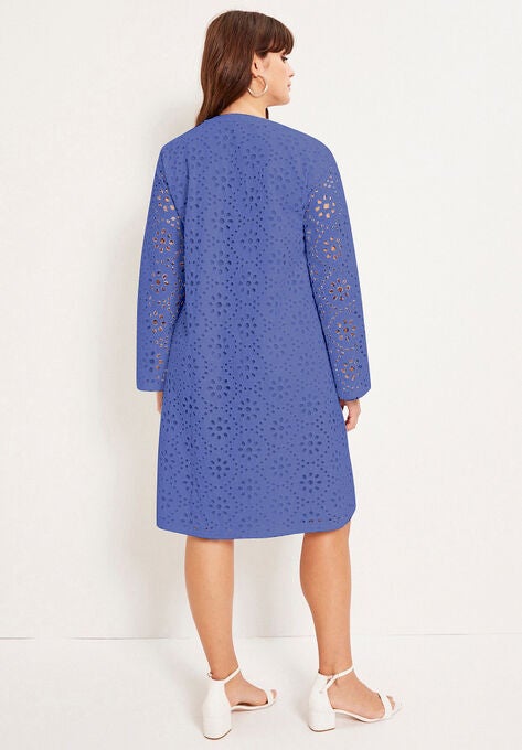 Eyelet Boardwalk Shirtdress, , on-hover image number null