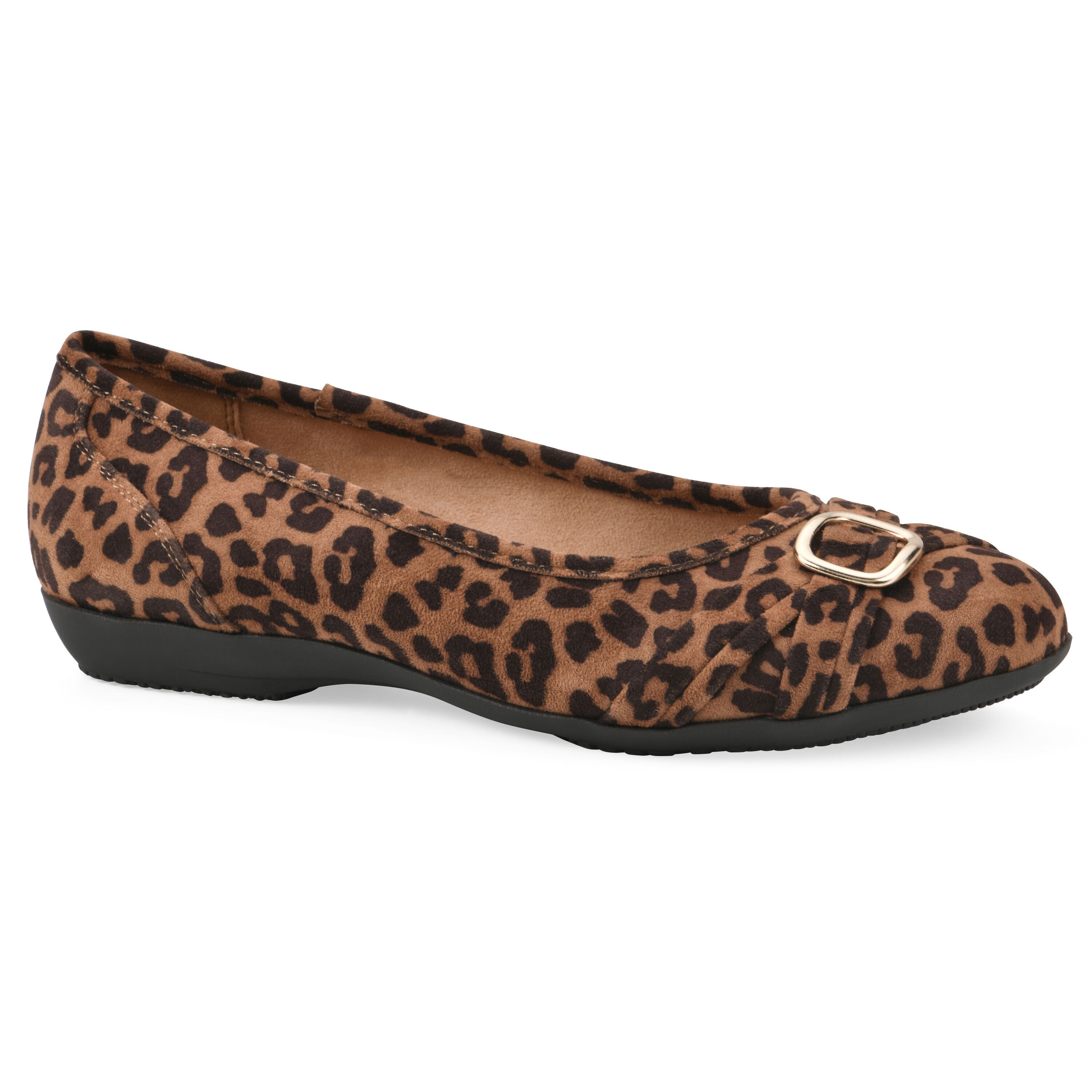 Calming Ballet Flat, DARK TAN LEOPARD, hi-res image number 0