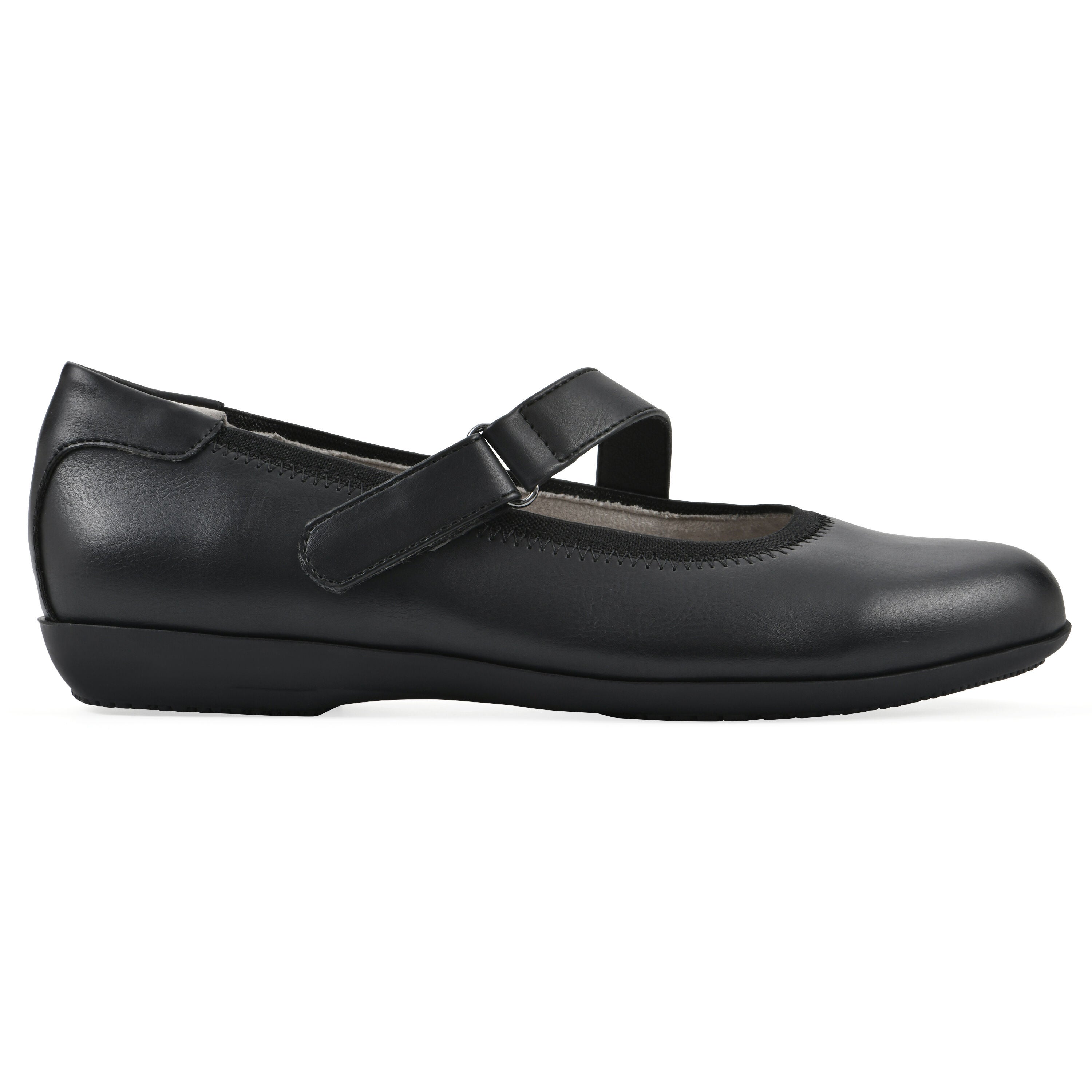 Carwen Ballet Flat, BLACK SMOOTH, alternate image number 2