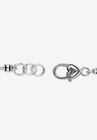 Silver Tone 10 Commandments Charm Bracelet Lucite 7.5" plus 1" ext, , on-hover image number null
