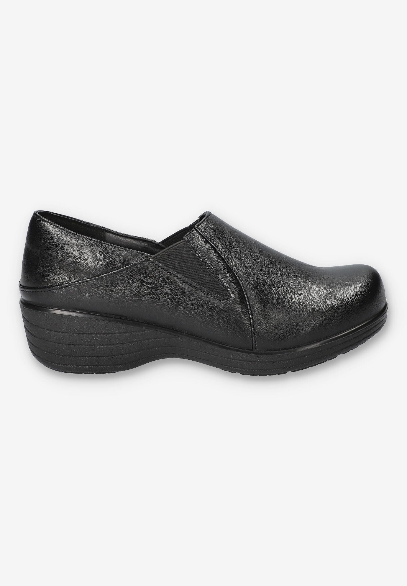 Domino Slip-Resistant Clog, BLACK, alternate image number 2