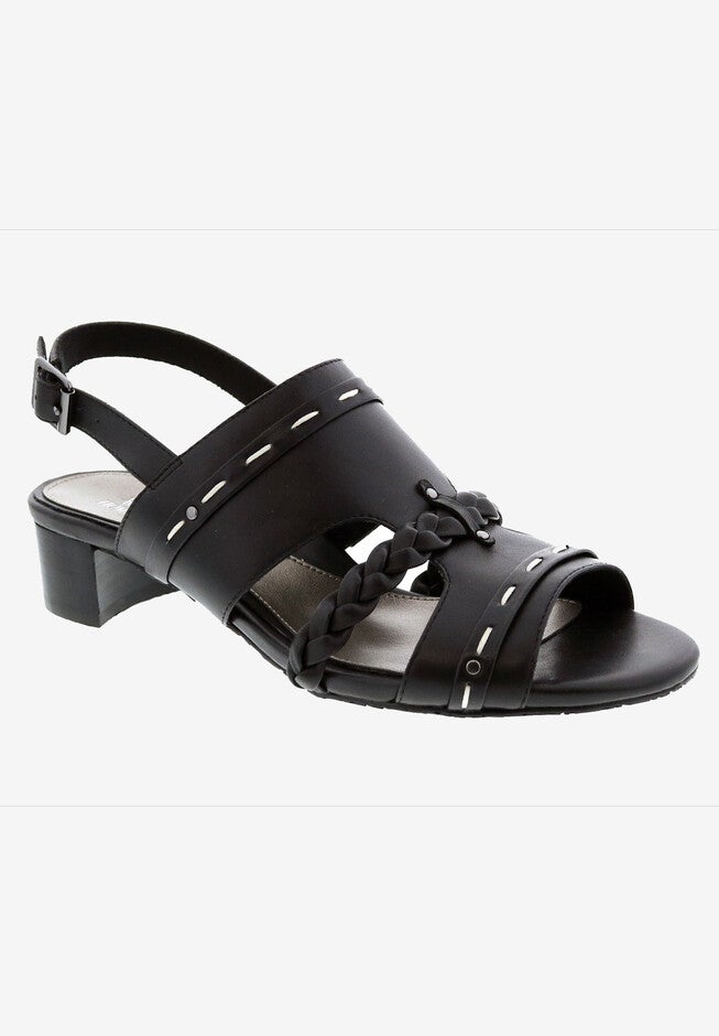 Vacay Slingback, BLACK LEATHER, hi-res image number 0