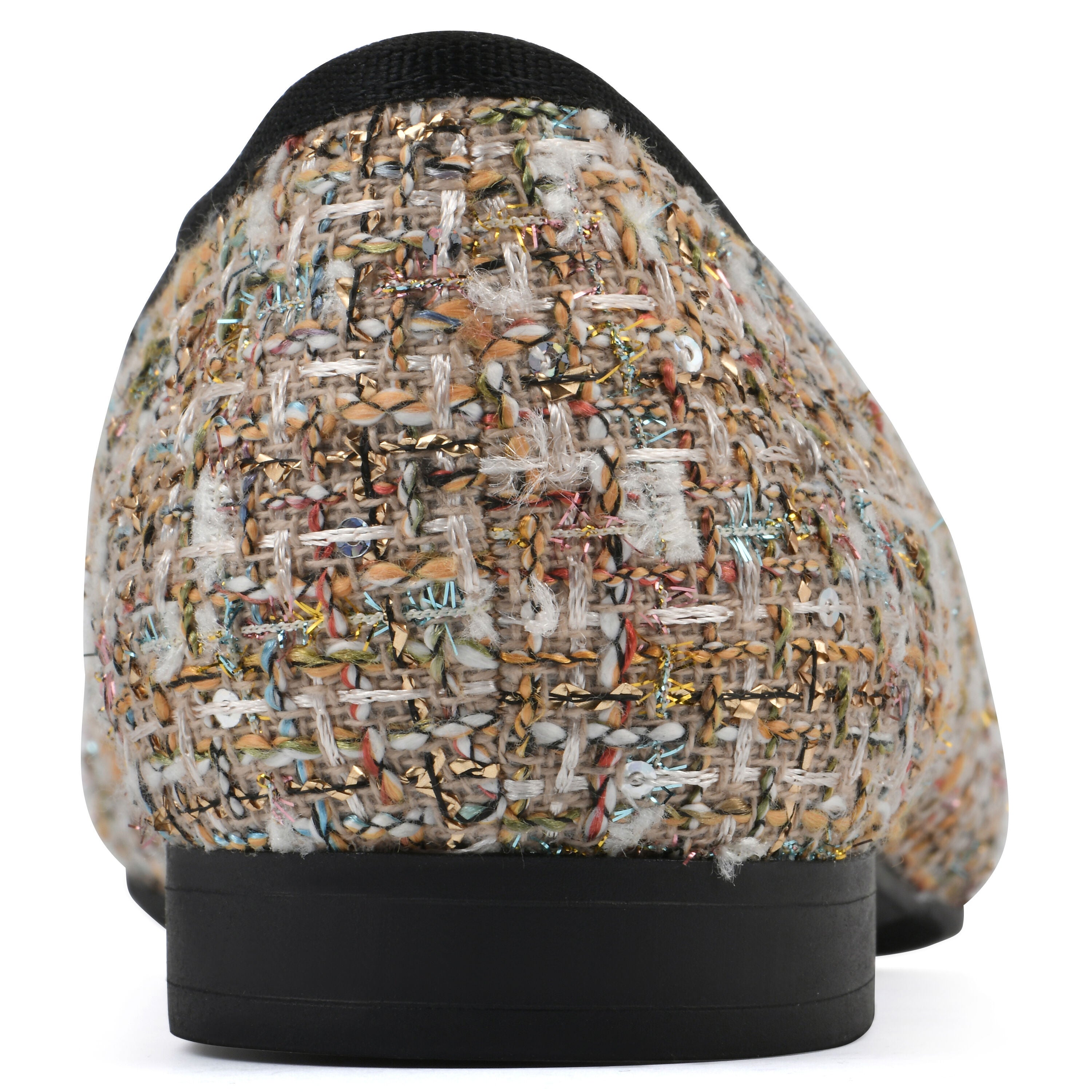 Bocci Ballet Flat - WIDE, BEIGE BOUCLE FABRIC, on-hover image number 1