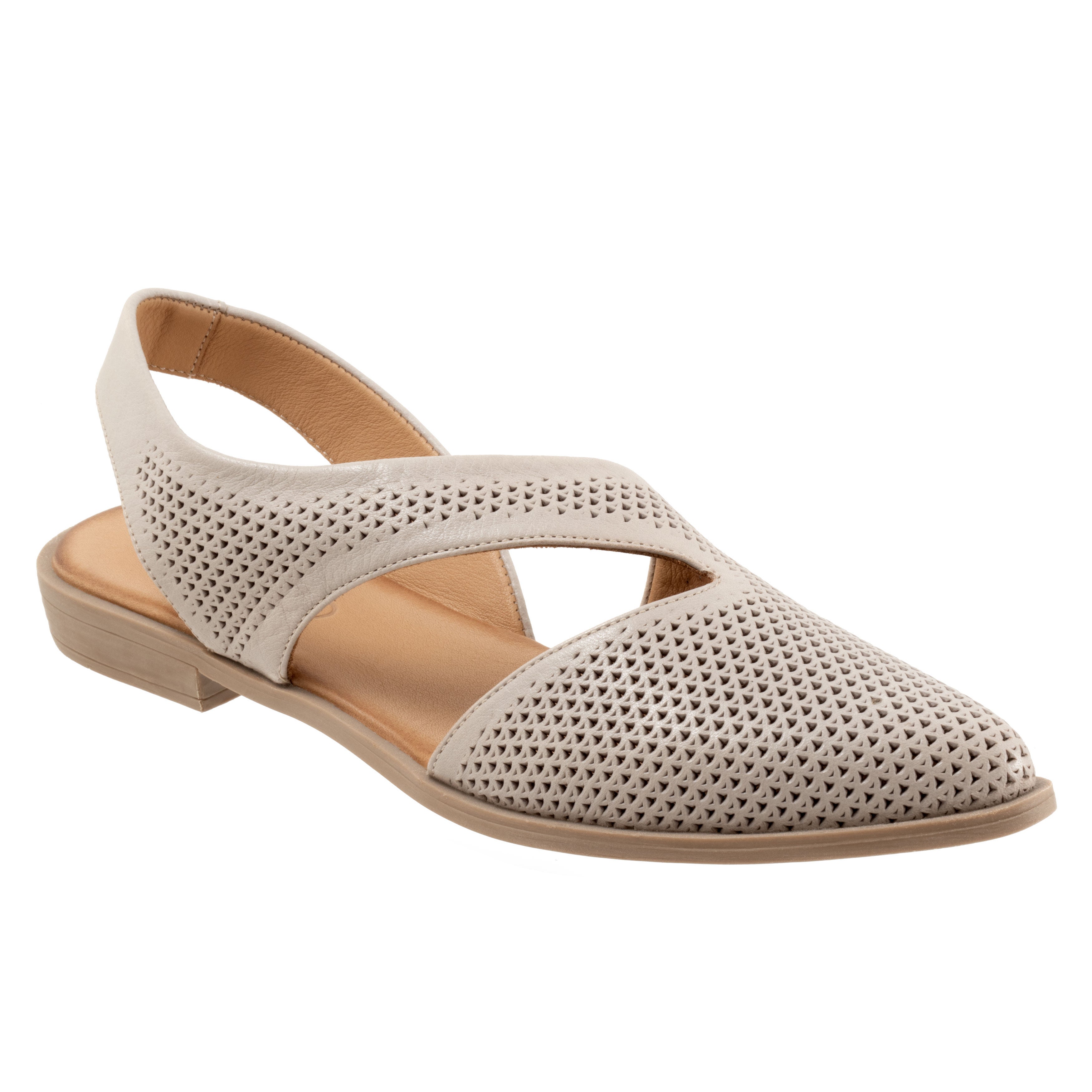 Bianca Perf Sandal, LIGHT GREY, hi-res image number 0