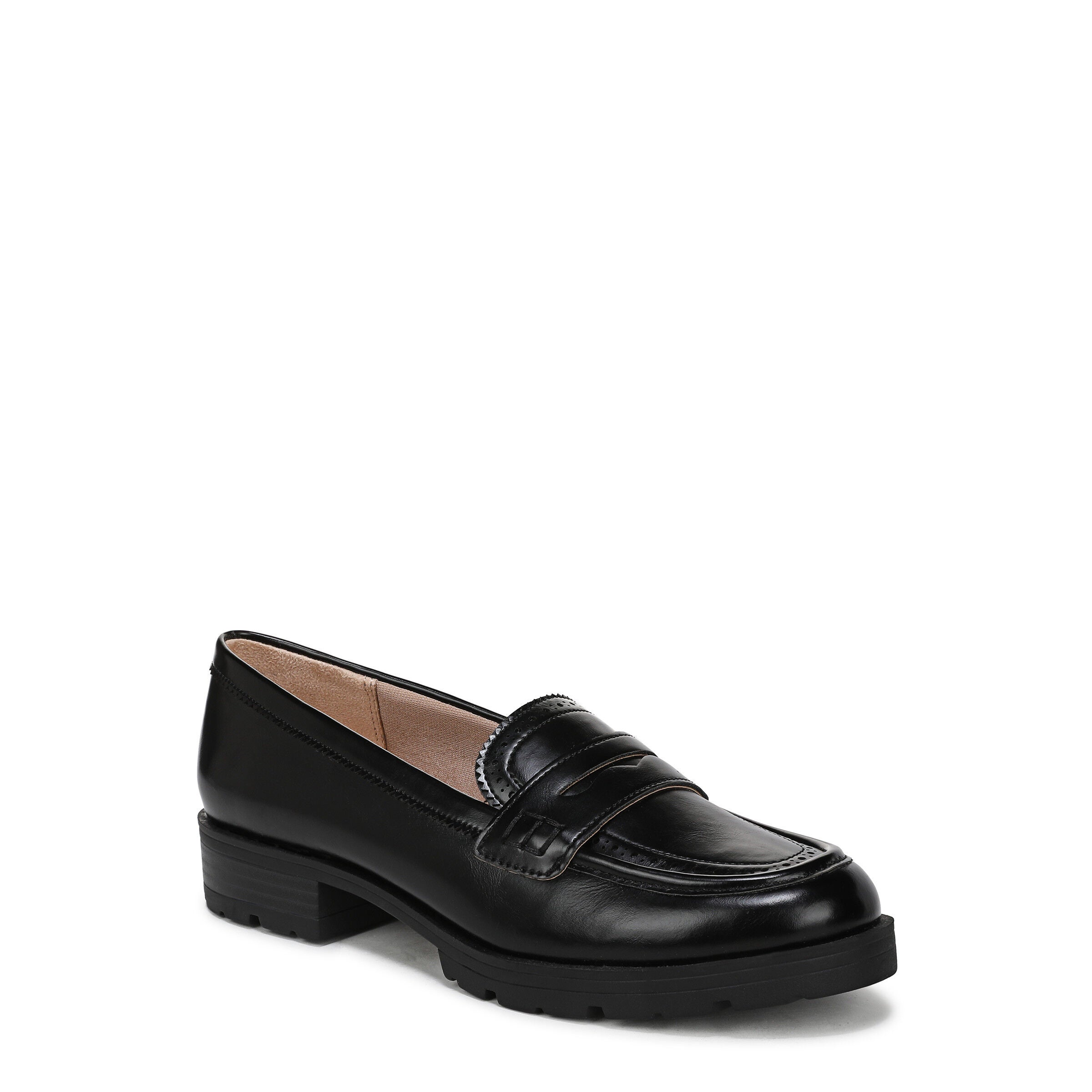 London 3 Pennyloafer, BLACK FAUX LEATHER, hi-res image number 0