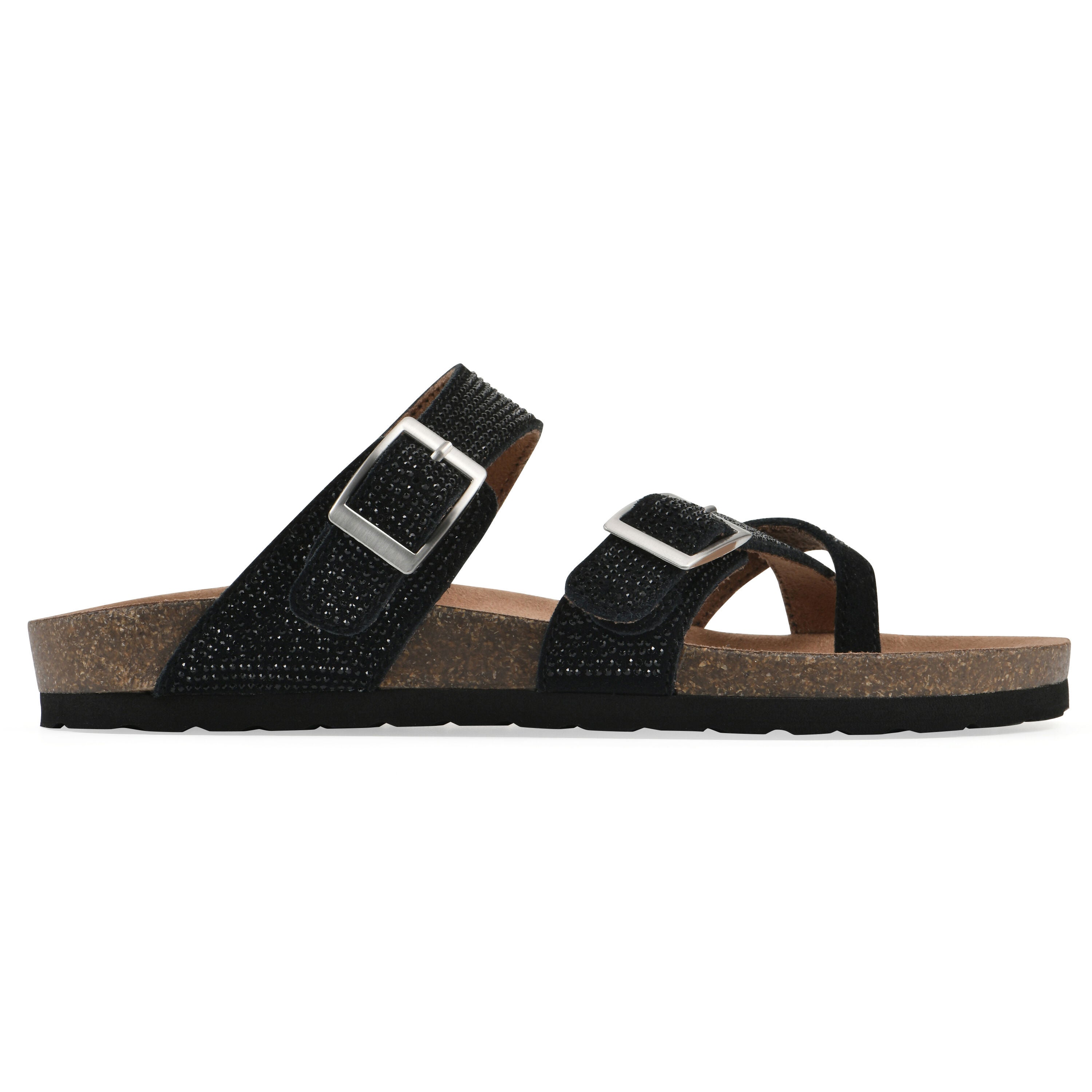 Grays Footbeds Sandal, BLACK SUEDE, alternate image number 2