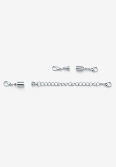 Silver Tone Chain Necklace Extender (8mm), 5.5"