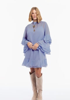 Plus Size Long Sleeve Mini Dresses