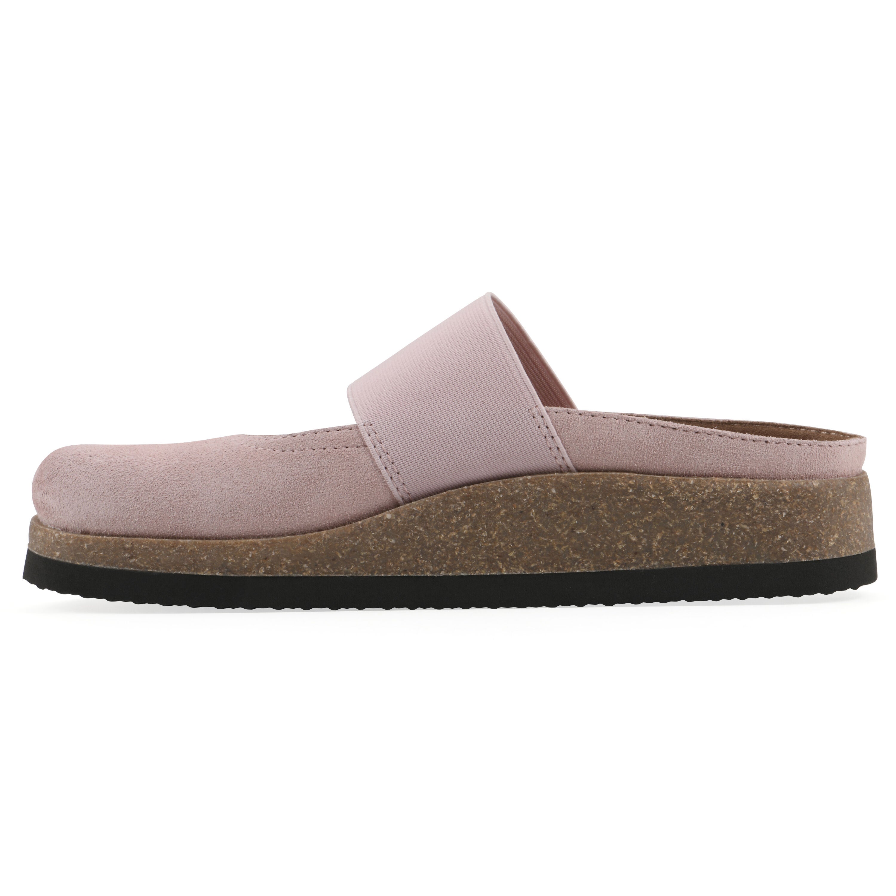 Bassi Mary Jane Footbeds Clog, BLUSH PINK SUEDE, alternate image number 3