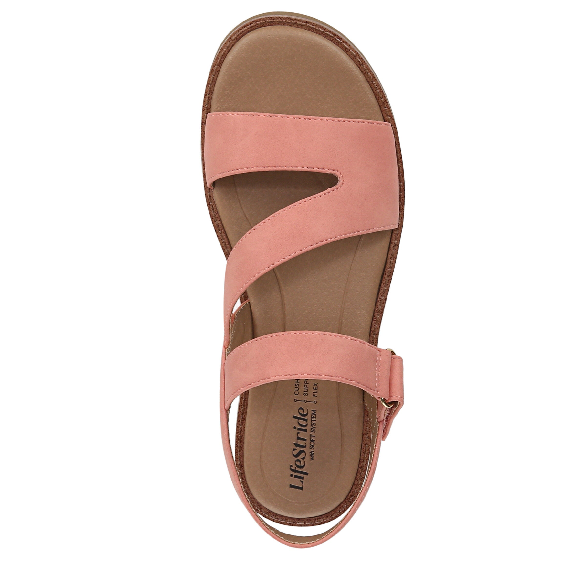 Waverly Sandal, CORAL PINK, alternate image number 6