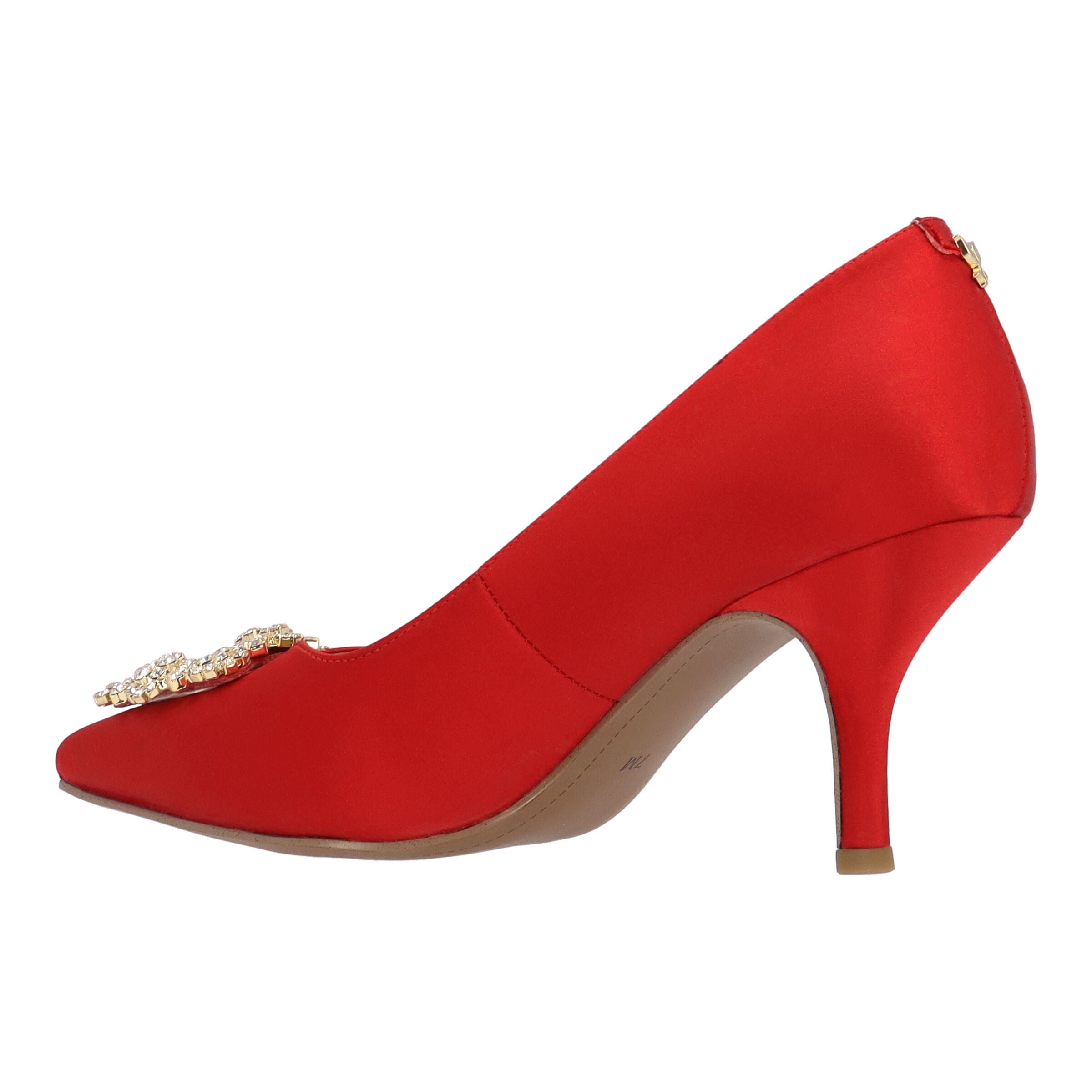Ezara Slip-On Pump, RED, alternate image number 5