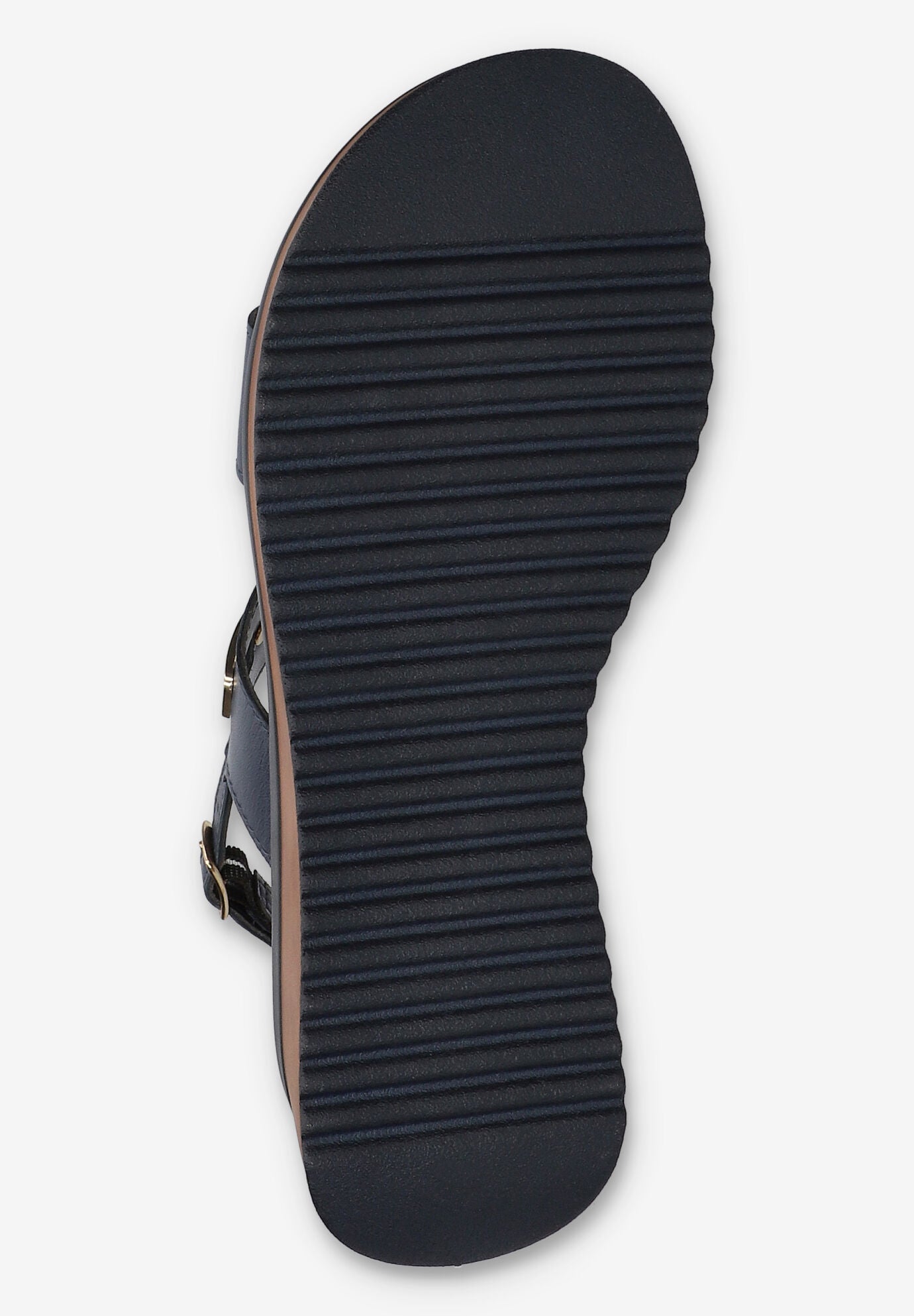 Vic-Italy Wedge Sandal, NAVY LEATHER, alternate image number 5