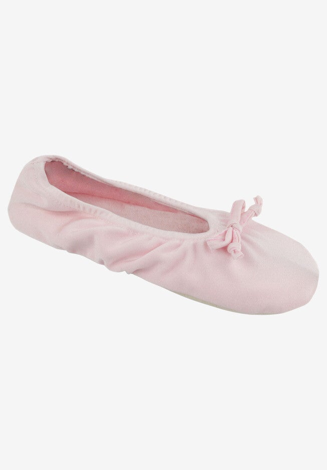 Stretch Satin Ballerina Slippers , PINK, hi-res image number null