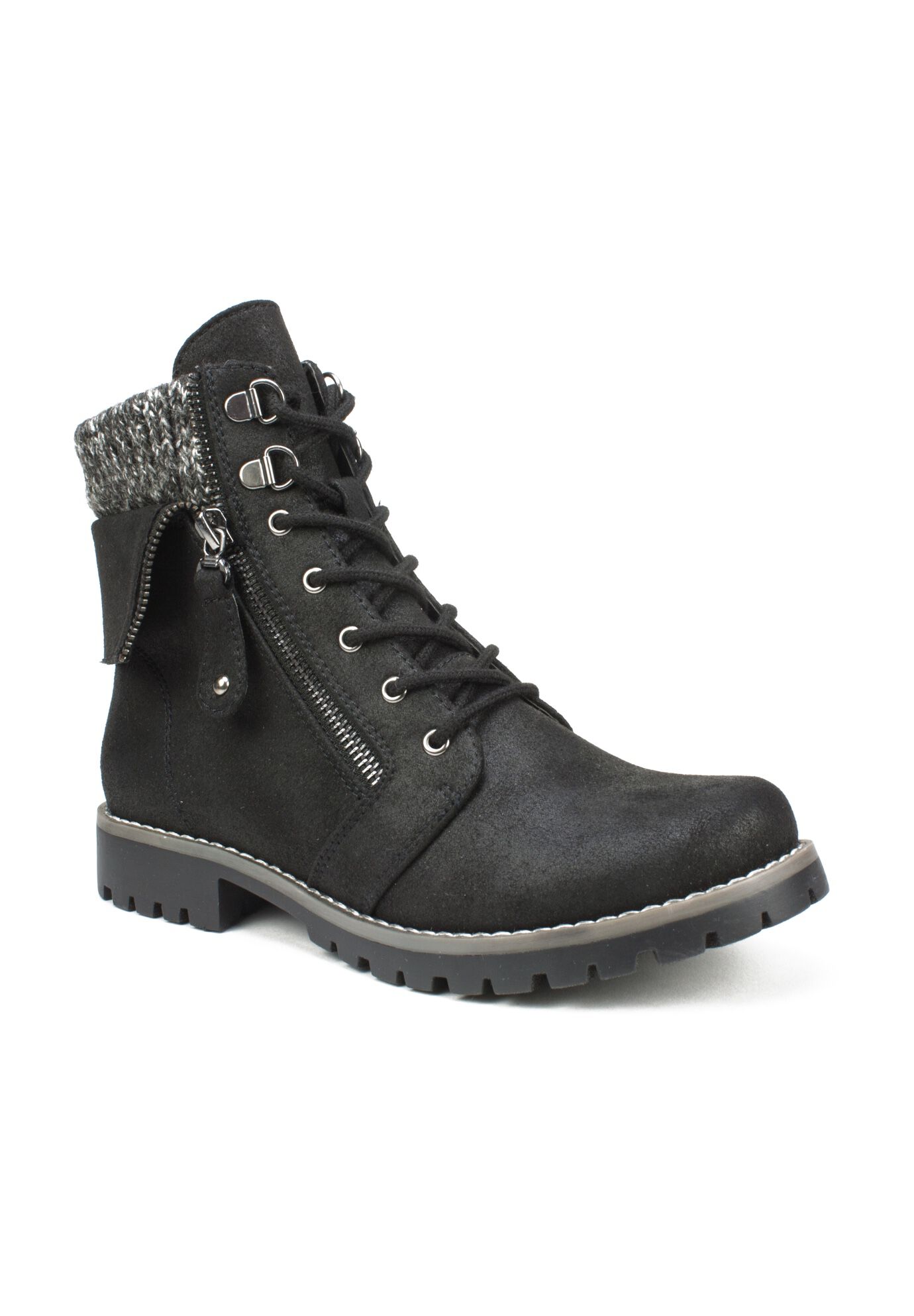 Moto Ankle Booties Pembroke Bootie Black Woman Within